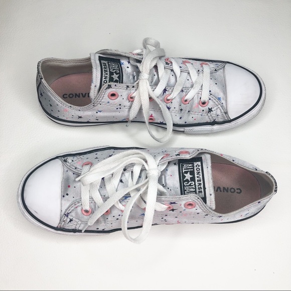 Converse Shoes - Converse All-Star Silver & Stars Sneakers